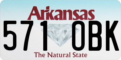 AR license plate 571OBK