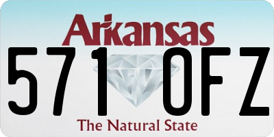 AR license plate 571OFZ