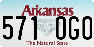 AR license plate 571OGO