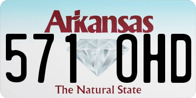 AR license plate 571OHD