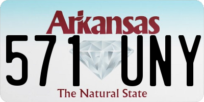 AR license plate 571UNY
