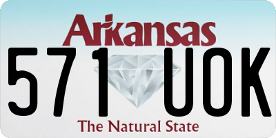 AR license plate 571UOK
