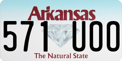 AR license plate 571UOO