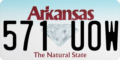 AR license plate 571UOW