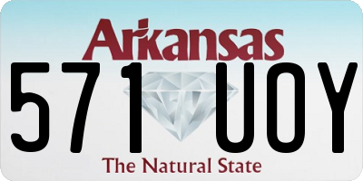 AR license plate 571UOY