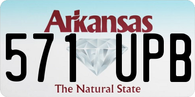 AR license plate 571UPB