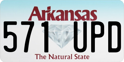 AR license plate 571UPD