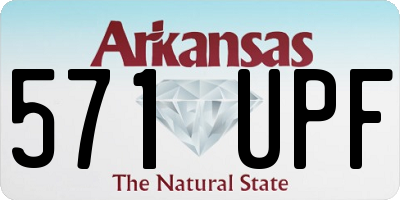 AR license plate 571UPF