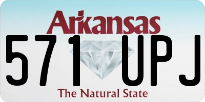 AR license plate 571UPJ