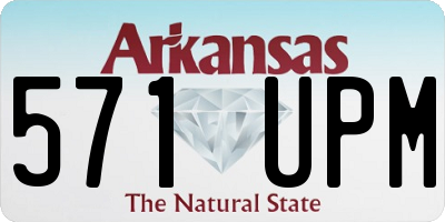 AR license plate 571UPM
