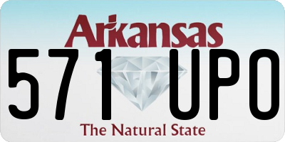 AR license plate 571UPO