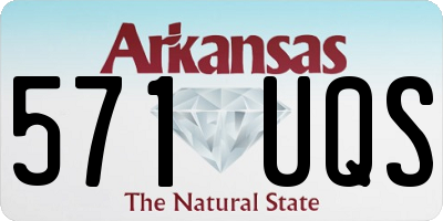 AR license plate 571UQS