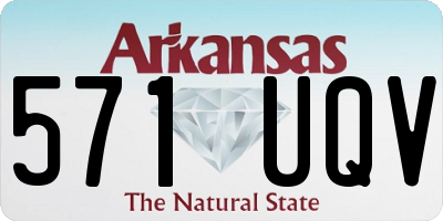 AR license plate 571UQV