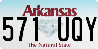AR license plate 571UQY