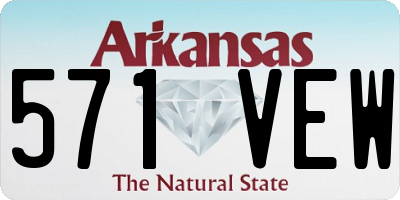 AR license plate 571VEW