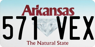 AR license plate 571VEX