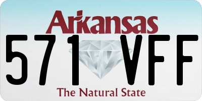 AR license plate 571VFF