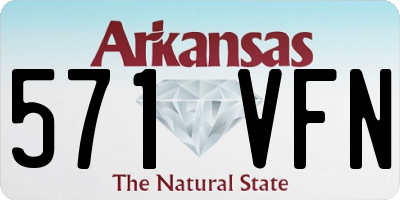 AR license plate 571VFN
