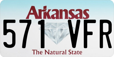 AR license plate 571VFR