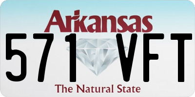 AR license plate 571VFT