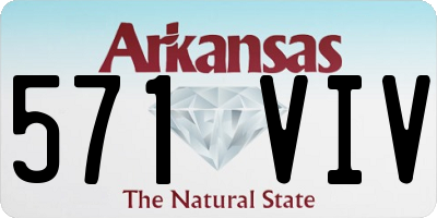 AR license plate 571VIV