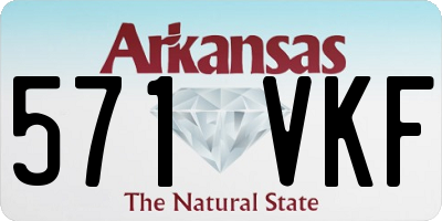 AR license plate 571VKF