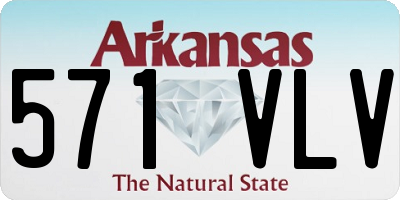 AR license plate 571VLV