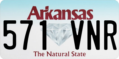 AR license plate 571VNR