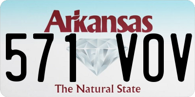 AR license plate 571VOV