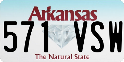 AR license plate 571VSW