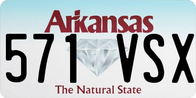 AR license plate 571VSX