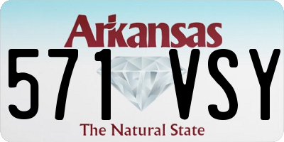 AR license plate 571VSY