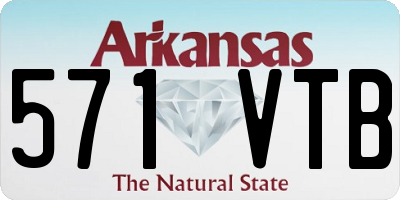 AR license plate 571VTB