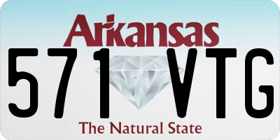 AR license plate 571VTG