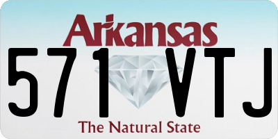 AR license plate 571VTJ