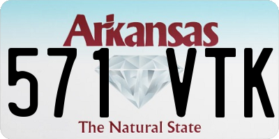 AR license plate 571VTK