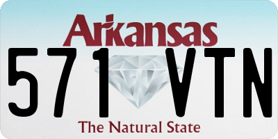 AR license plate 571VTN