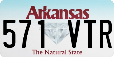 AR license plate 571VTR