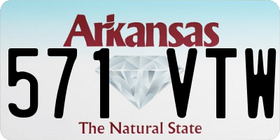 AR license plate 571VTW