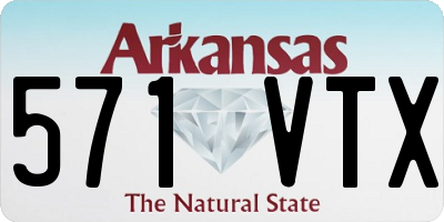 AR license plate 571VTX