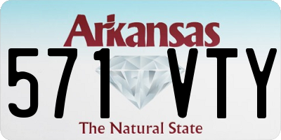 AR license plate 571VTY