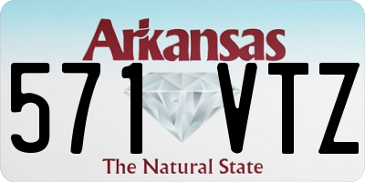AR license plate 571VTZ