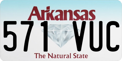 AR license plate 571VUC