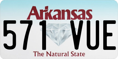 AR license plate 571VUE