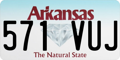 AR license plate 571VUJ