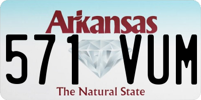 AR license plate 571VUM