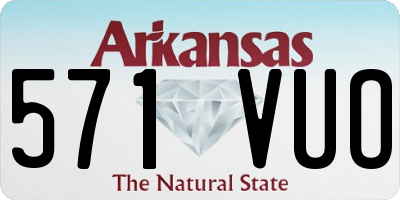 AR license plate 571VUO