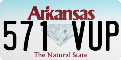 AR license plate 571VUP