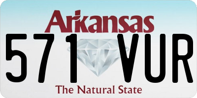 AR license plate 571VUR