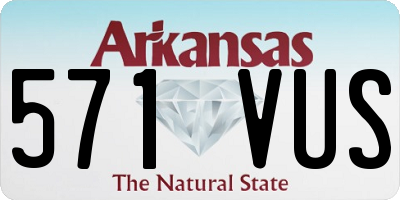 AR license plate 571VUS